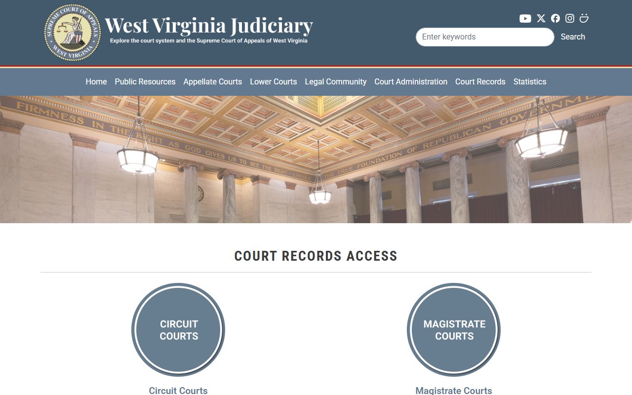 Monroe County court records after arrest access through West Virginia Judiciary